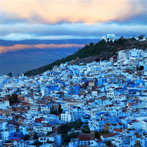 blue city morocco photos.